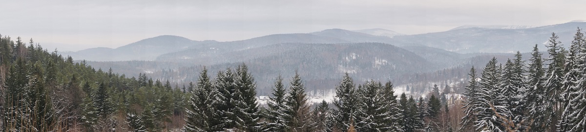 Panorama karkonoszy - zdjcie zrobione przez nas podczas ferii zimowych